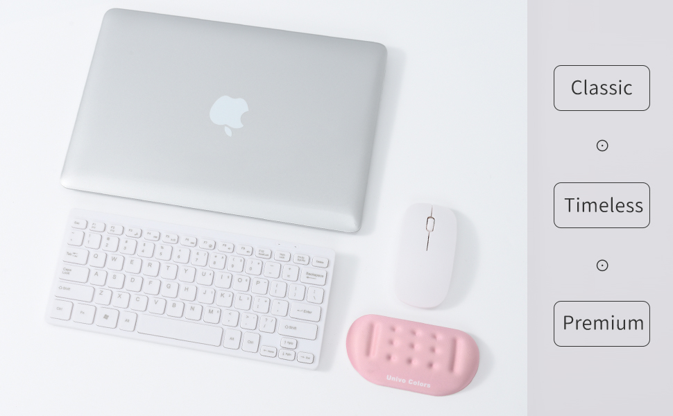 Univo Colors Superfine Fiber Soft Memory Foam Ergonomic Wrist Rest for Mouse