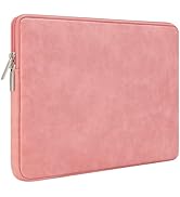 RAINYEAR 14 Inch Laptop Sleeve Protective Case PU Suede Leather Zipper Padded Cover Water Resista...