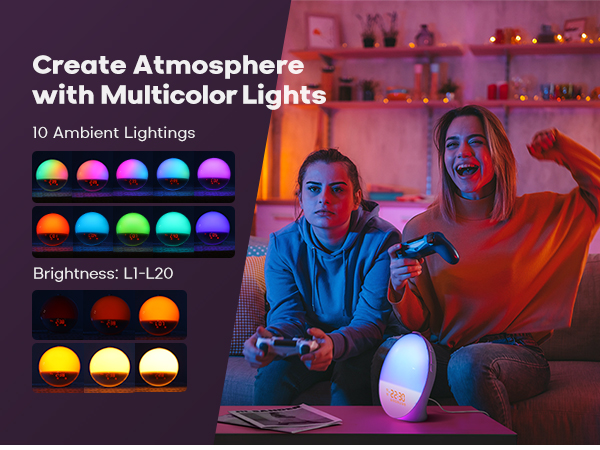 sunrise alarm clock wake up light