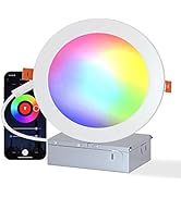 ORALUCE Smart Recessed Lighting 6 Inch, WiFi&Bluetooth Color Changing Retrofit LED Can Lights, 13...