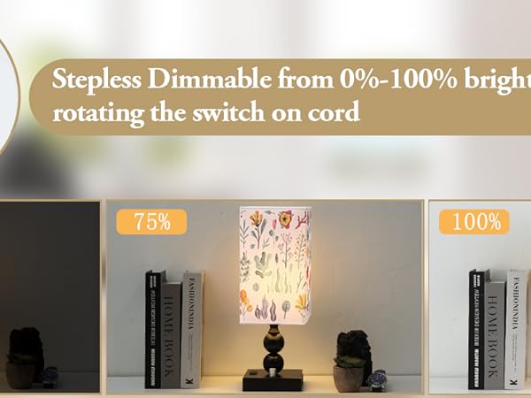 table lamp dimmable