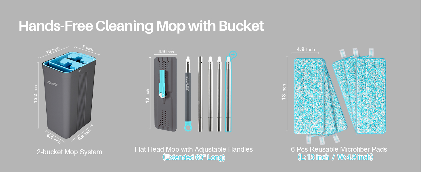Hands-Free Cleaning Mop with Bucket