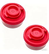2Pcs Red Small Salt And Pepper Shakers For On The Go - Mini Shaker Set For Salt And Pepper With L...