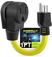 Campzlly Welder Adapter Cord, Nema 5-15P Male to 6-50R Female Power Adapter Cord, Heavy Duty STW ...