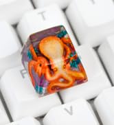 Octopus Artisan Resin Keycap