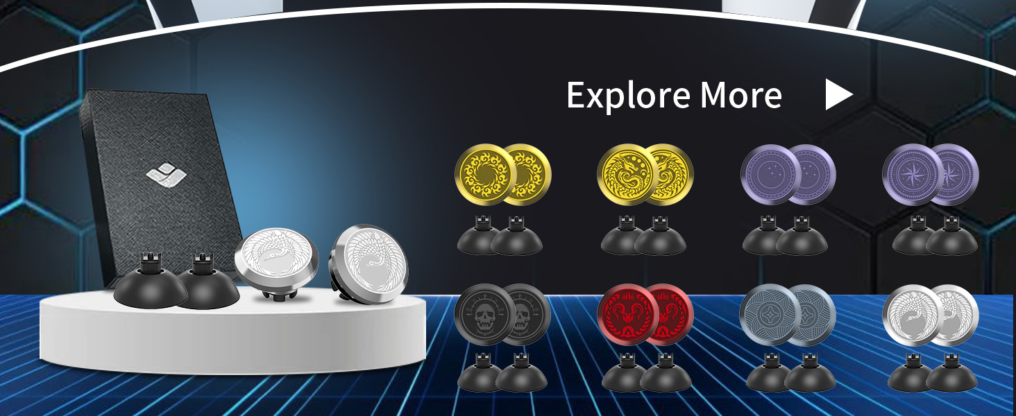 PS5 metal thumbsticks controller accessories