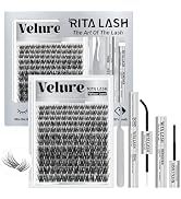 Velure Lash Clusters Kit Lashes Clusters Kit D Curl Eyelash Clusters Kit Cluster Eyelash Extensio...