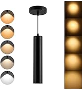 Ajbvp Zoomable LED Pendant Lights Modern Ceiling Hanging Spotlight Pendant Lighting,5CCT/2700K-50...