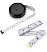 2Pack Body Tape Measure 60-Inch Measuring Tape Soft &amp; Retractable Double Scales Rulers Flexible, ...