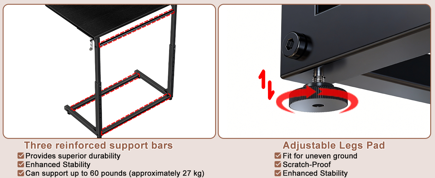 C-Shaped End Table
