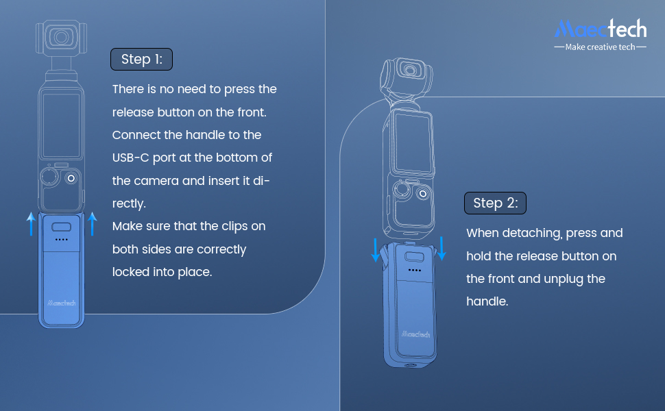 Charging Battery Handle for Pocket 3