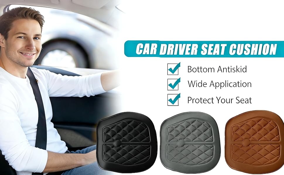 sweat proof car seat pad summer suv truck bucket seat wedge posture support