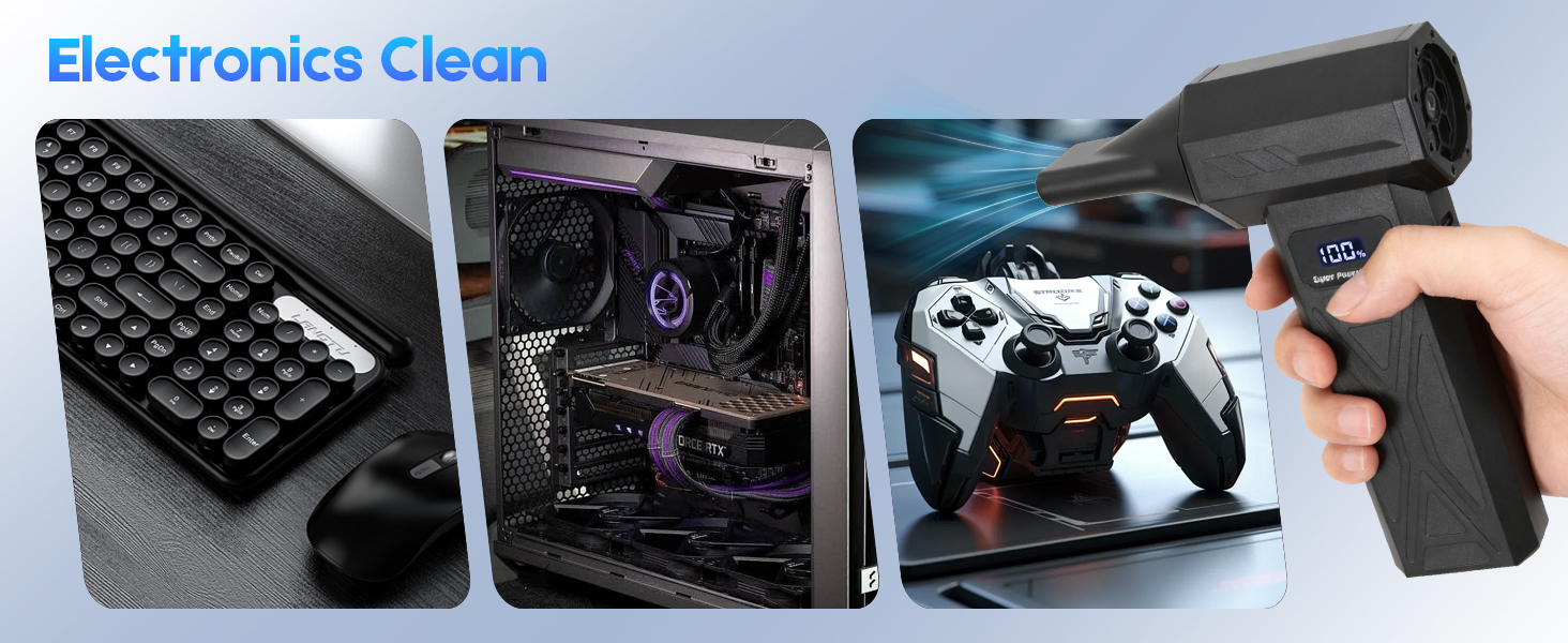 electronics power tools air duster Turbo Fan for Keyboard, PC, Computer, Car, Home &amp;amp; Outdoor Use