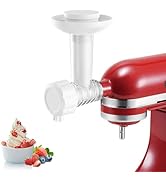 Ice Cream Maker Attachment for KitchenAid Stand Mixers, Dairy Free Frozen Fruit Soft Serve Ice Cr...