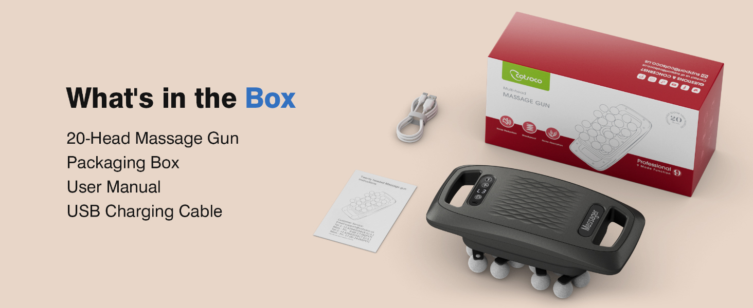 20-Head Massage Gun