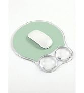WINTOJO Ergonomic Gel Mouse Pad Wrist Rest Support for Desk, PU Base, Smooth Surface, Crystal Gel...