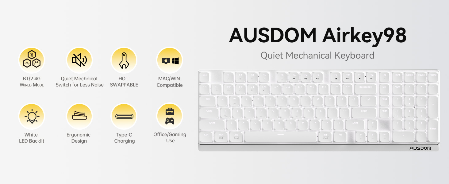 airkey 98 wireless keyboard