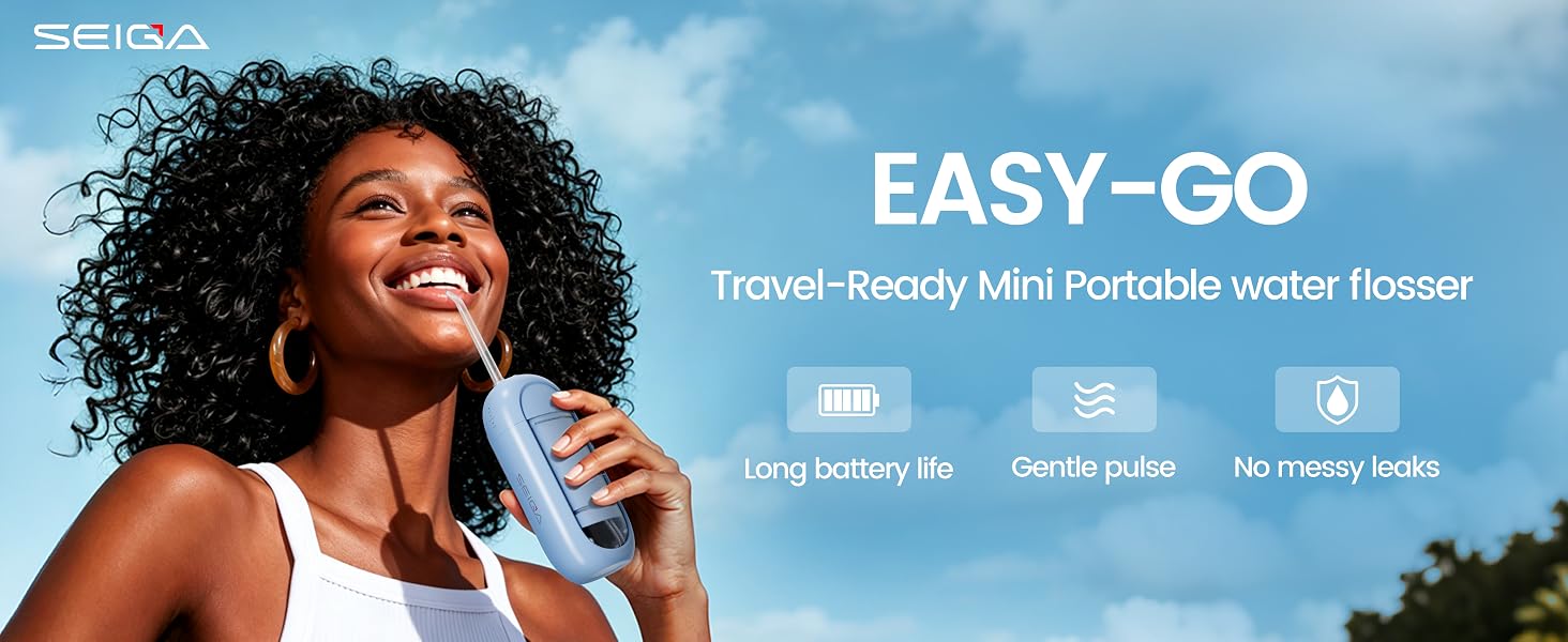 Travel-friendly water flosser