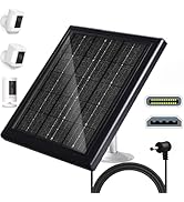 Solar Panel for Ring Camera, 5V 5W Outdoor Solar Battery Charger for Ring Spotlight Camera, Ring ...
