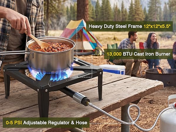 13,000 BTU Cast Iron Burner