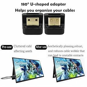 180° U-shaped adapter