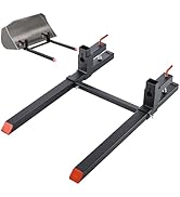VEVOR Pallet Forks, 2000 lbs Clamp on Pallet Forks, 43-Inch Total Length Heavy-Duty Tractor Fork ...