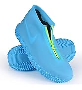 Shiwely Silicone Waterproof Shoe Covers, Upgrade Reusable Overshoes with Zipper, Resistant Rain B...