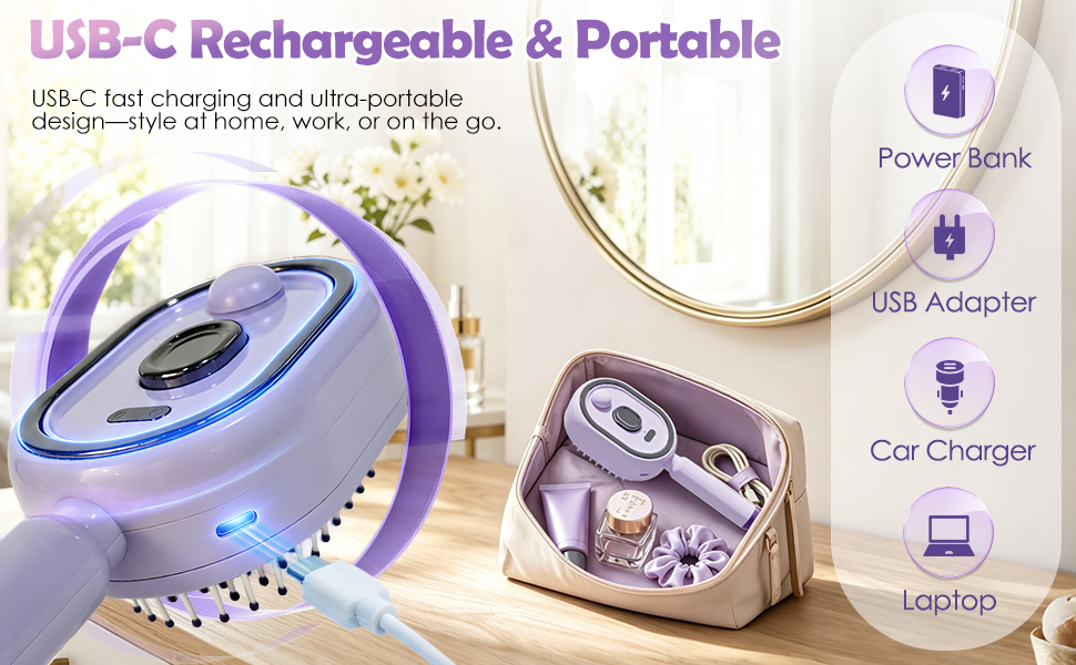 USB-C Rechargeable &amp; Portable