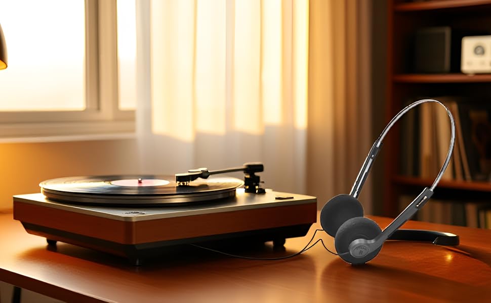 GOUDOGEDC Retro Over-Ear Headphone,