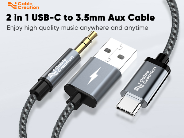 usb c to aux cable, usb c to aux and charger