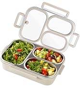 Eechen Charm Stainless Steel Bento Box - Multi-Compartment, Leak-Proof, Portable for Office/Trave...