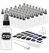 Nevlers 48 Pack Clear Glass Spray Bottles 2 Oz Mini Spray Bottles | Versatile Ultra Fine Mist Spr...