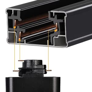 H type track lighting heads