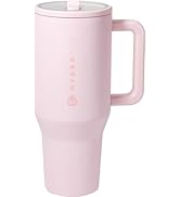 HydroJug Traveler - Modern 40 oz Tumbler with Handle &amp; Simple Flip Straw - Car Cup Holder Friendl...