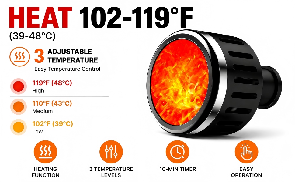 massage gun with heat