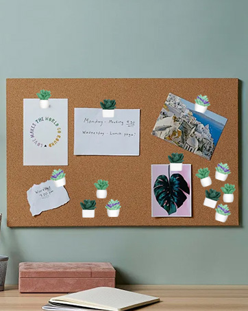 20 Pieces Cute Succulent Plants Decorative Push Pins Colorful Floret Thumbtacks for Photo Wall