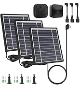 iTODOS 3 Pack Solar Panel Compatible with Blink Outdoor 4 (4th Gen)/Blink Outdoor (3rd Gen) XT3 a...
