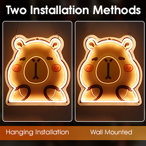 Cute Capybara Night Light, Novelty Animal Nursery Night Light Capybara Stuff Boys Girls Gifts
