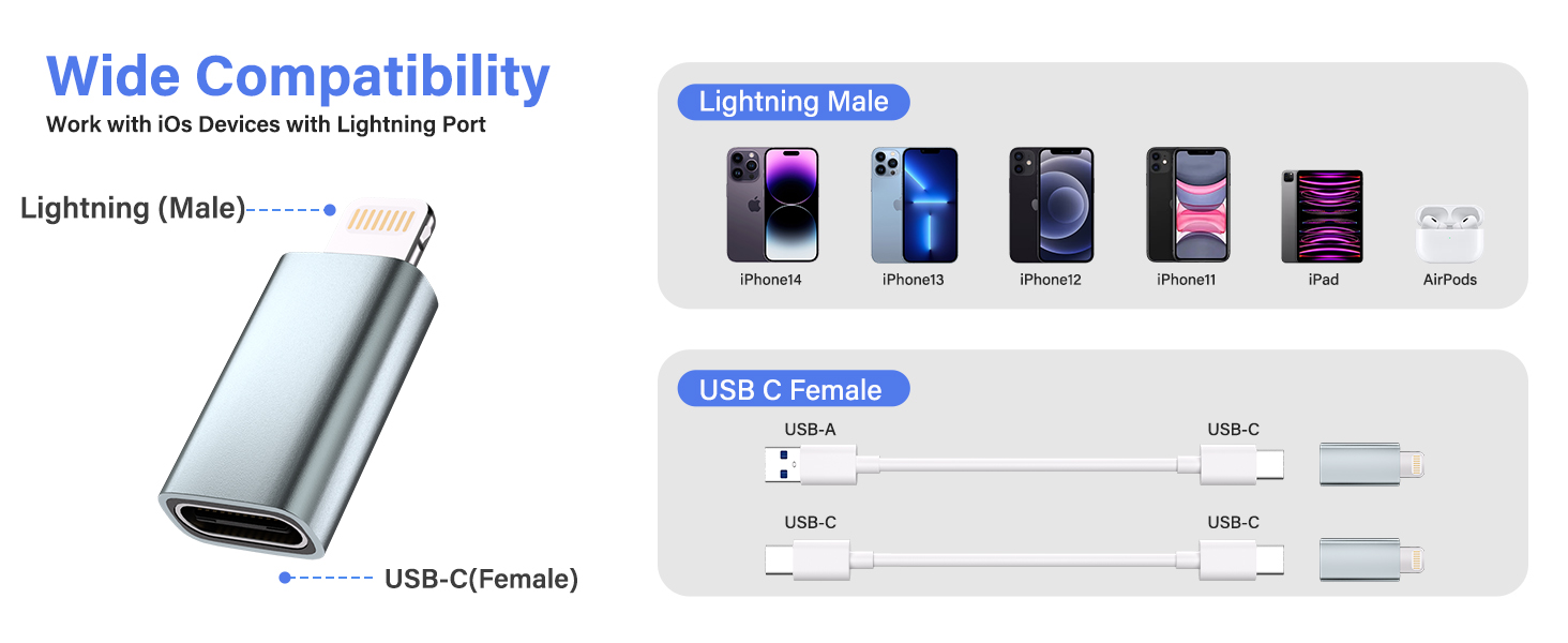 usb c to lightning cable adapter