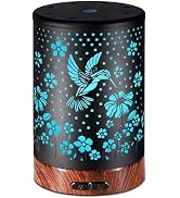 Essential Oil Diffuser Aromatherapy Diffuser - Metal Aroma Diffuser for Home 150ml Ultrasonic Coo...