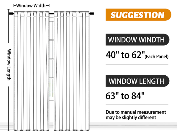 Back Tab Curtains
