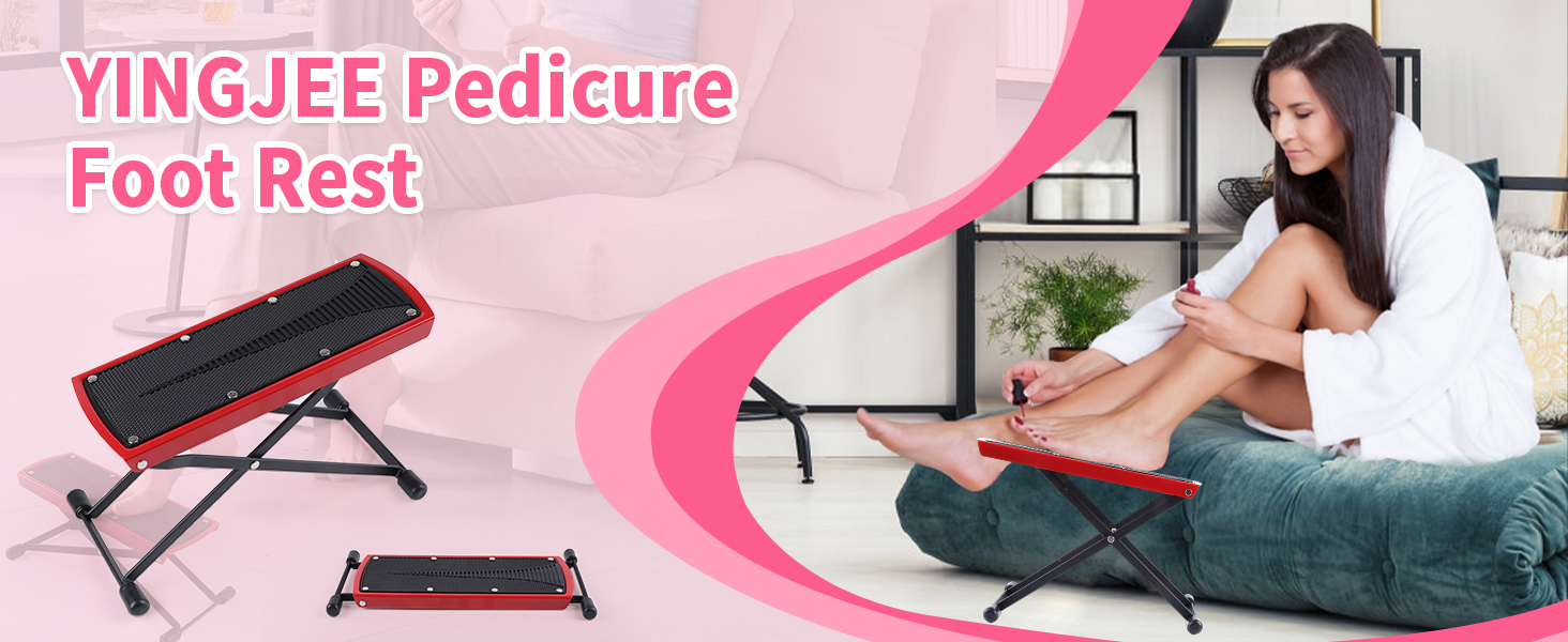 a beauty is using our foot rest