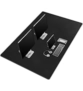 Mydours 55"x28" Extra Large Desk Mat XXL, Dual-Sided Leather Desk Pad, Gaming Mouse Pad, Full Des...