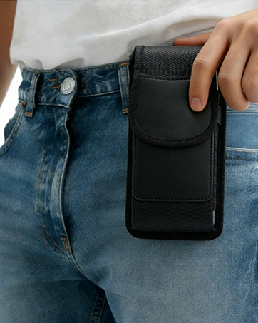 phone holster nylon leather