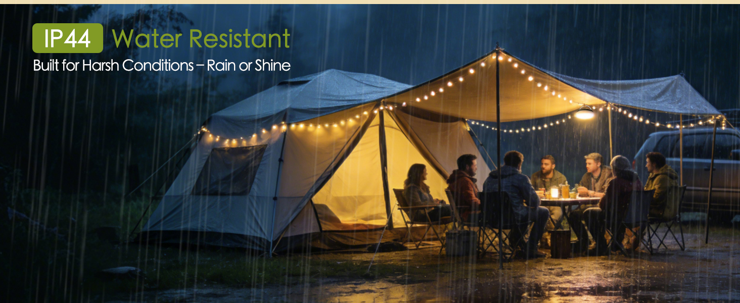 PHILORN Solar Camping String Lights
