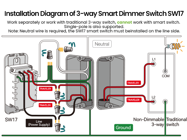 3 way smart dimmer switch