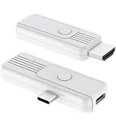 Wireless HDMI Transmitter and Receiver, Upgrade Type-C 3.1 Port Wireless Hdmi Plug &amp; Play Portabl...