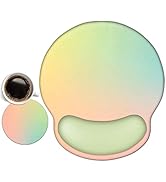 AIMSA Ergonomic Mouse Pad with Wrist Support, Gel Non-Slip PU Base Gradient Wrist Rest Pad for Ho...