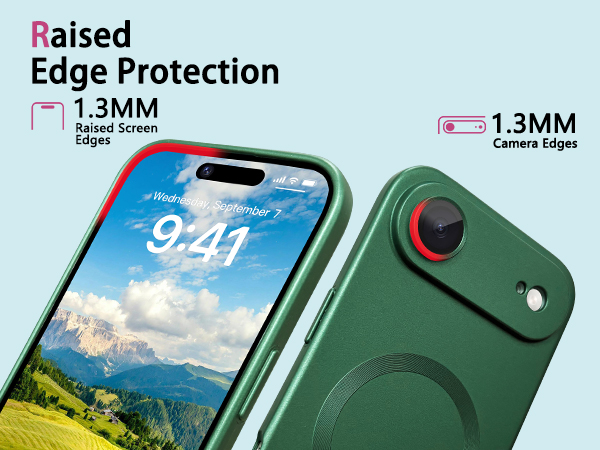 ankofave Magnetic for iPhone 17 Pro Case with Camera Protector, Soft Metallic Luster Phone Case