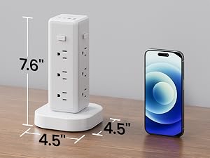 flat plug power strip